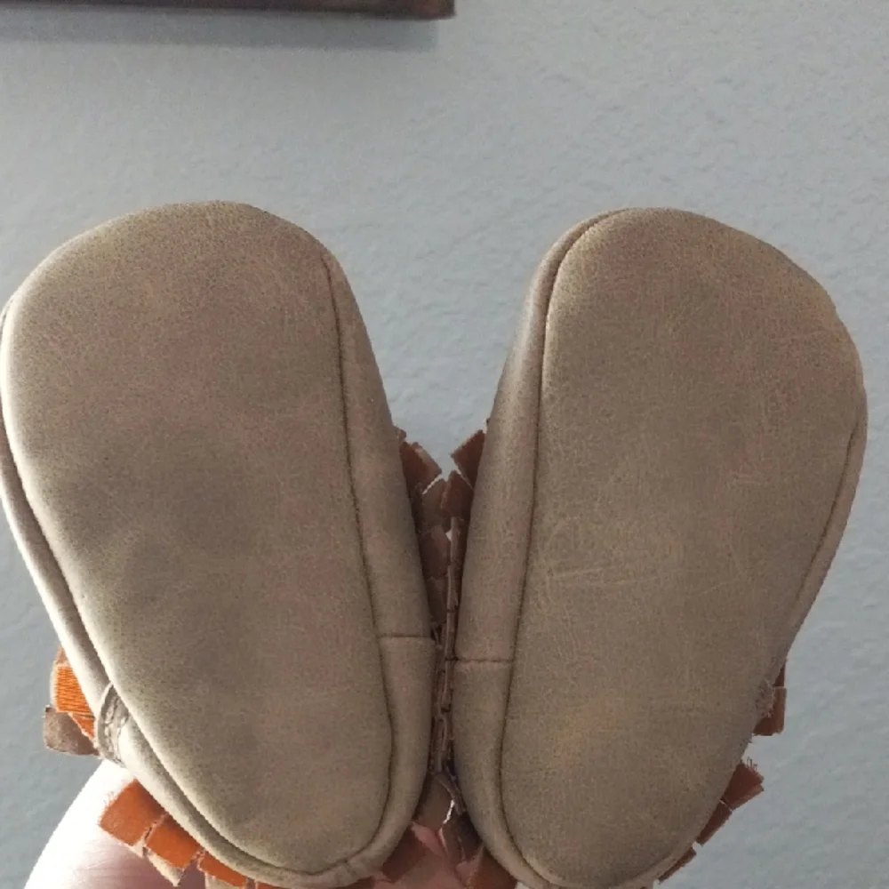 Tan Baby Moccasins